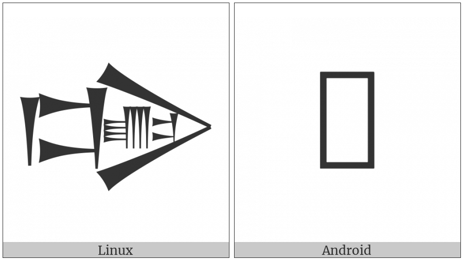 Cuneiform Sign Dug Times Luh Plus Gish on various operating systems