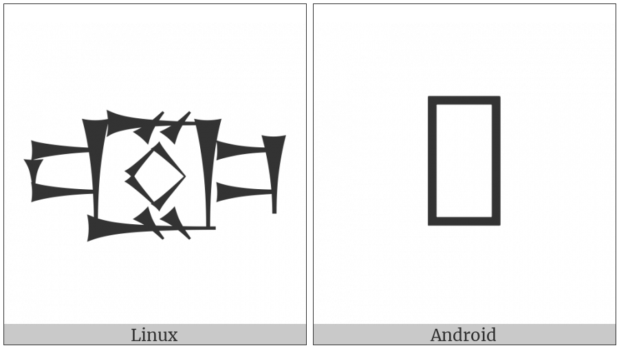 Cuneiform Sign Ezen Sheshig Times Hi on various operating systems