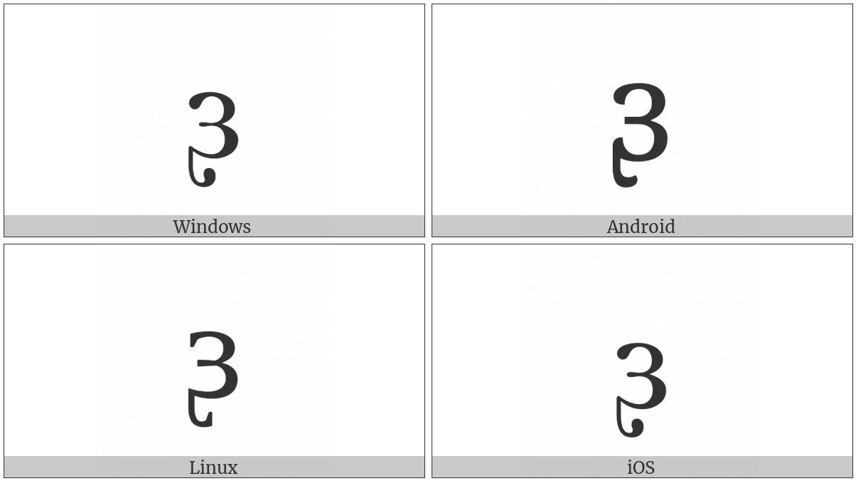 Latin Small Letter Reversed Open E With Retroflex Hook on various operating systems