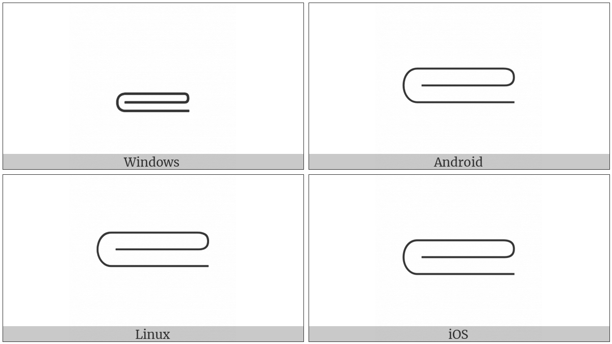 Egyptian Hieroglyph F046 on various operating systems