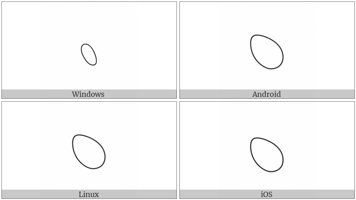 Egyptian Hieroglyph H008 on various operating systems