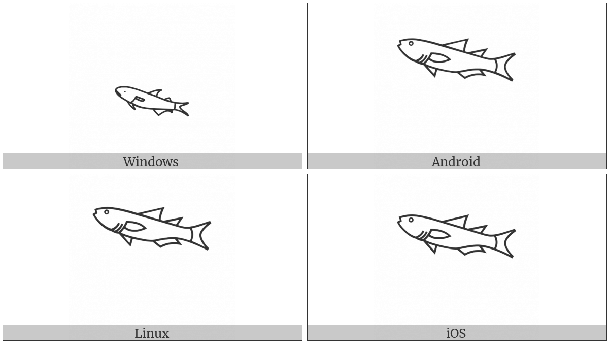 Egyptian Hieroglyph K003 on various operating systems