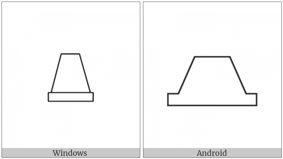 Egyptian Hieroglyph O024A on various operating systems