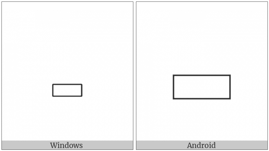 Egyptian Hieroglyph O039 on various operating systems