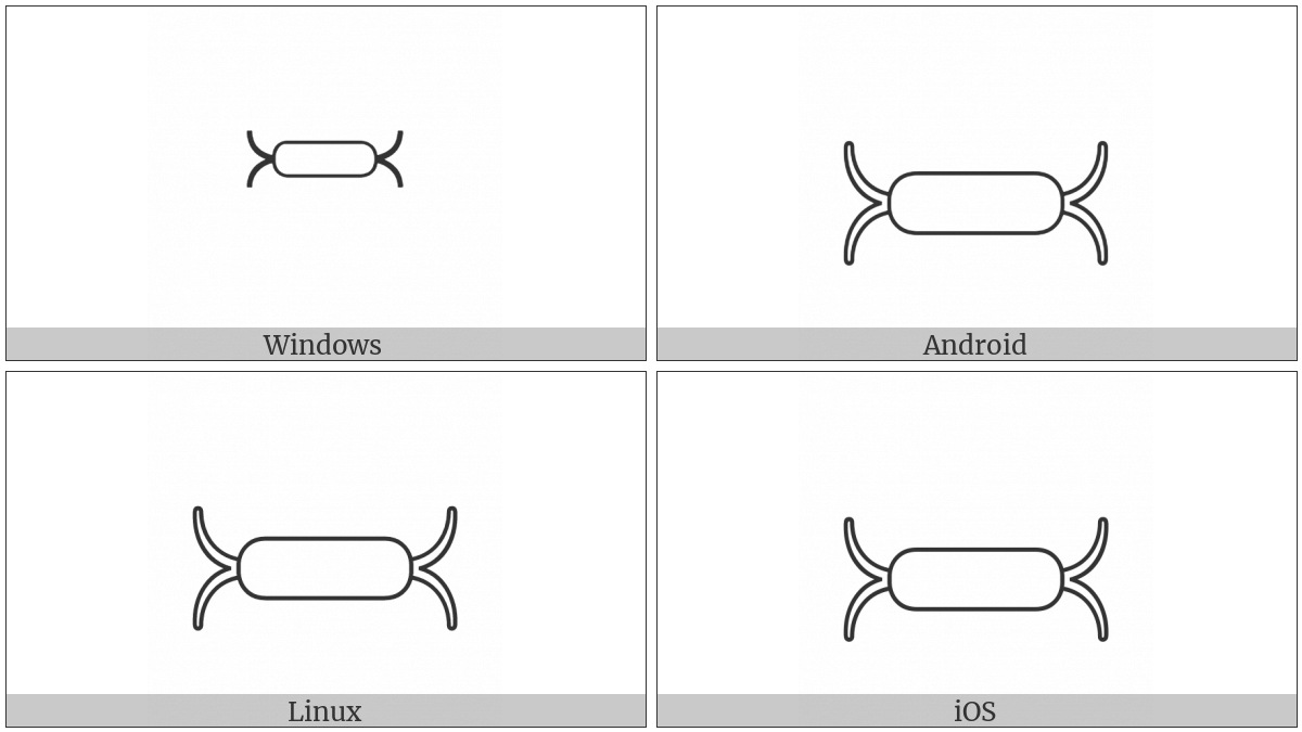 Egyptian Hieroglyph R024 on various operating systems