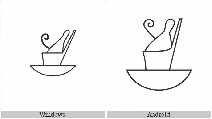 Egyptian Hieroglyph S006 on various operating systems