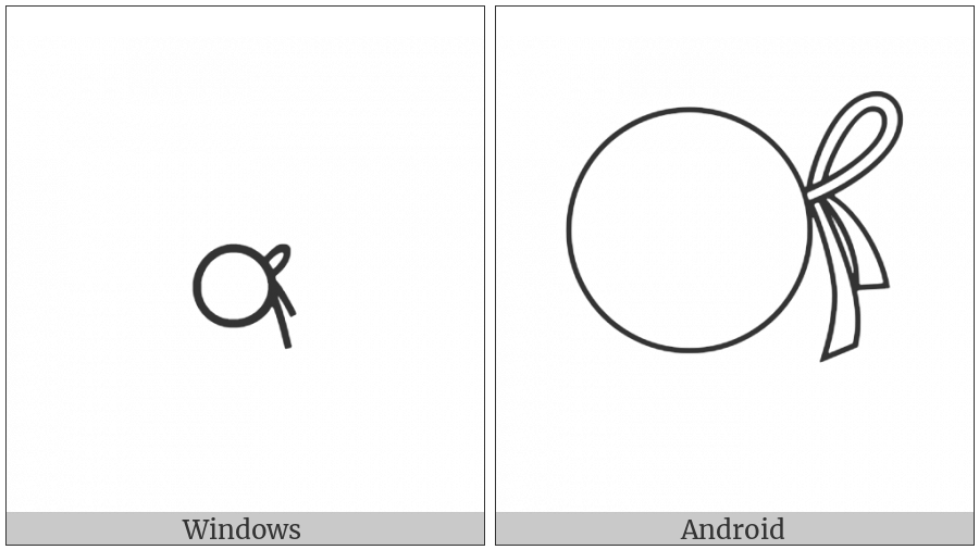 Egyptian Hieroglyph S010 on various operating systems