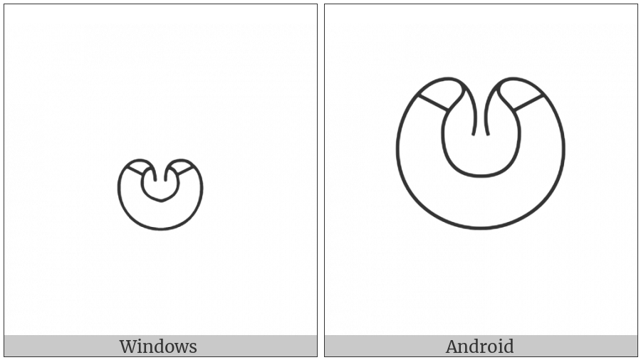 Egyptian Hieroglyph S011 on various operating systems