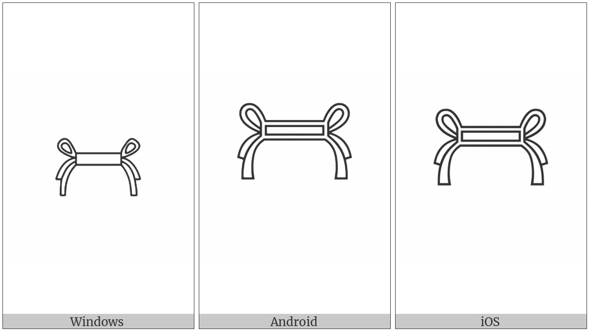 Egyptian Hieroglyph S022 on various operating systems