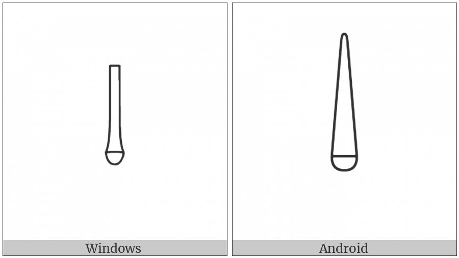 Egyptian Hieroglyph S043 on various operating systems