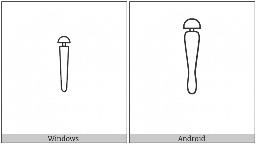 Egyptian Hieroglyph T008 on various operating systems