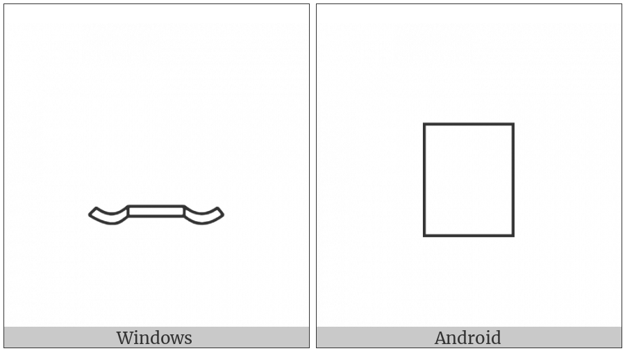 Egyptian Hieroglyph T009A on various operating systems