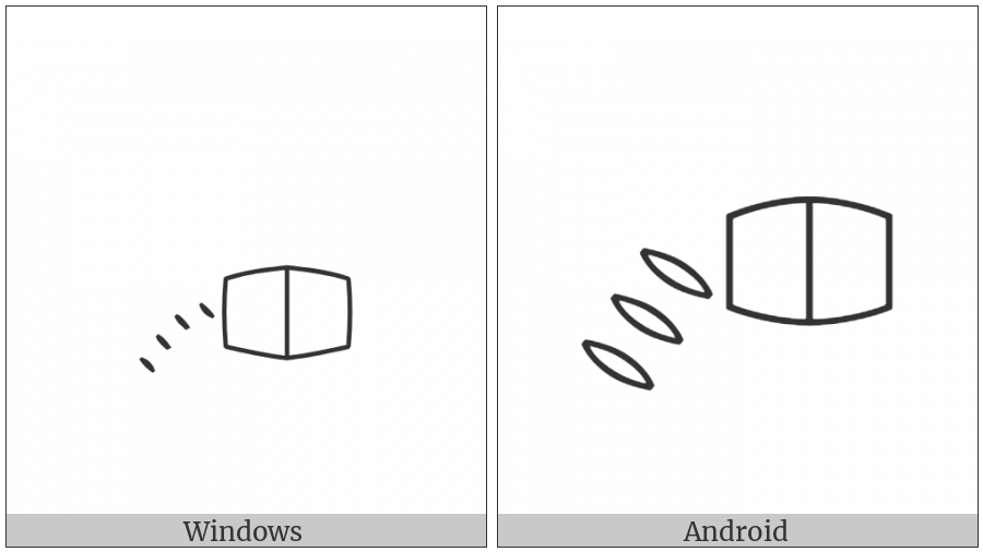 Egyptian Hieroglyph U009 on various operating systems