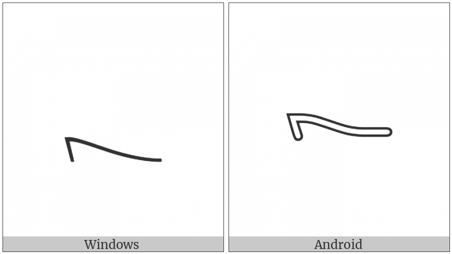 Egyptian Hieroglyph U020 on various operating systems