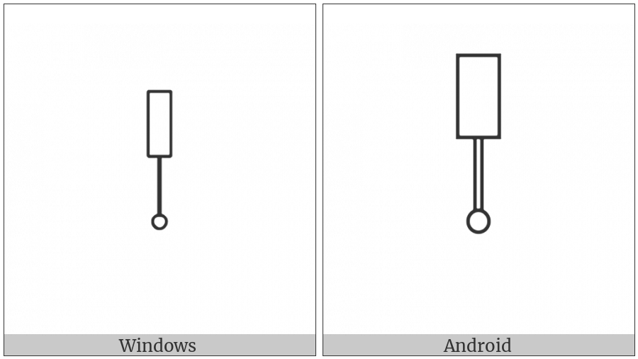 Egyptian Hieroglyph U027 on various operating systems