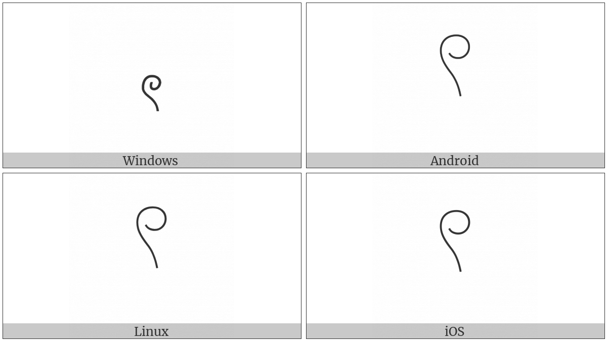 Egyptian Hieroglyph V001 on various operating systems