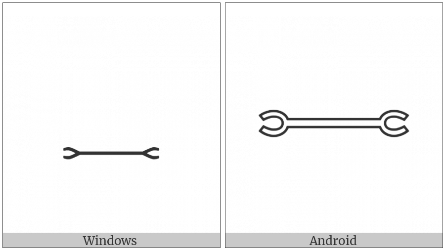 Egyptian Hieroglyph V027 on various operating systems