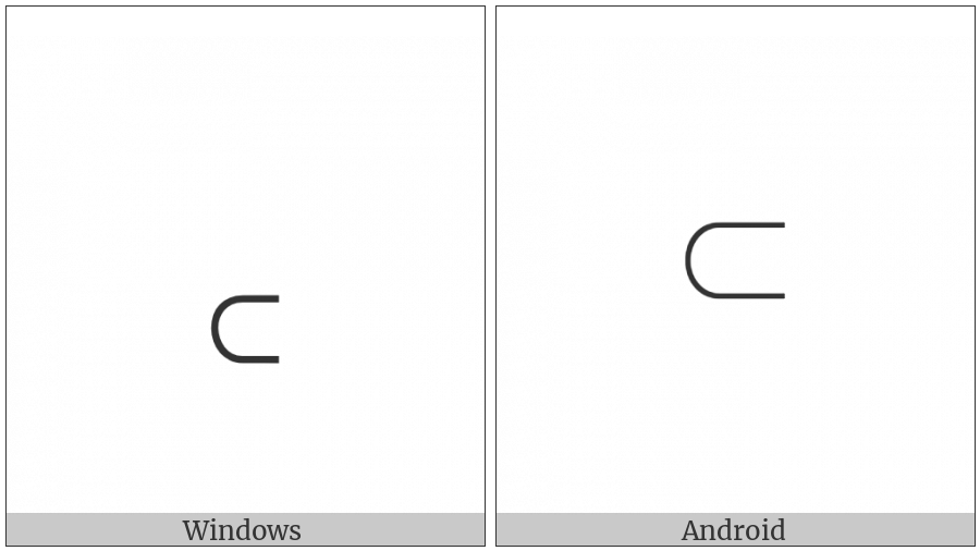 Egyptian Hieroglyph V040 on various operating systems