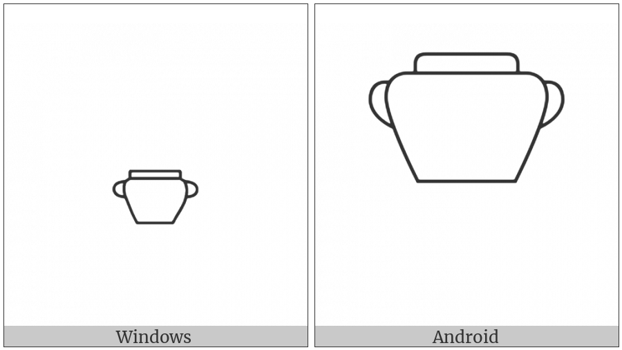 Egyptian Hieroglyph W006 on various operating systems