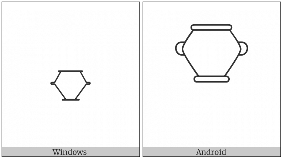 Egyptian Hieroglyph W007 on various operating systems