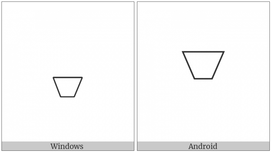 Egyptian Hieroglyph W010 on various operating systems