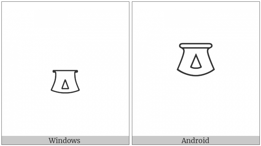 Egyptian Hieroglyph W011 on various operating systems