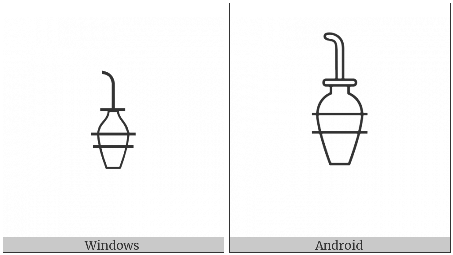 Egyptian Hieroglyph W020 on various operating systems