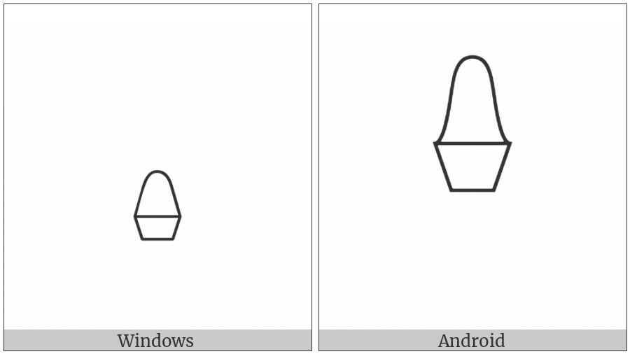 Egyptian Hieroglyph X002 on various operating systems