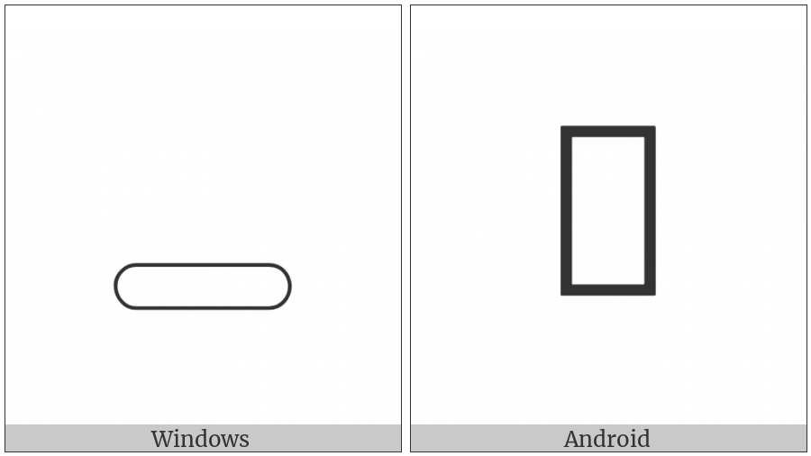 Egyptian Hieroglyph X004B on various operating systems