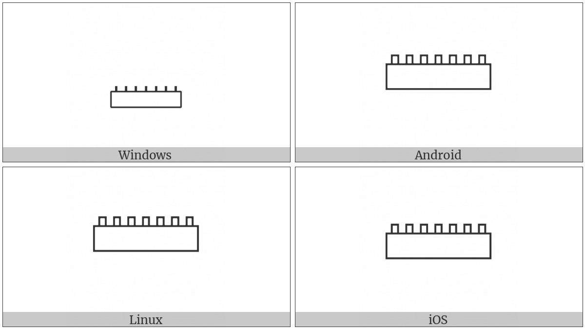 Egyptian Hieroglyph Y005 on various operating systems