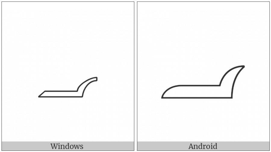 Egyptian Hieroglyph Aa007 on various operating systems