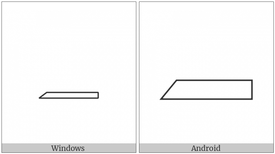 Egyptian Hieroglyph Aa011 on various operating systems