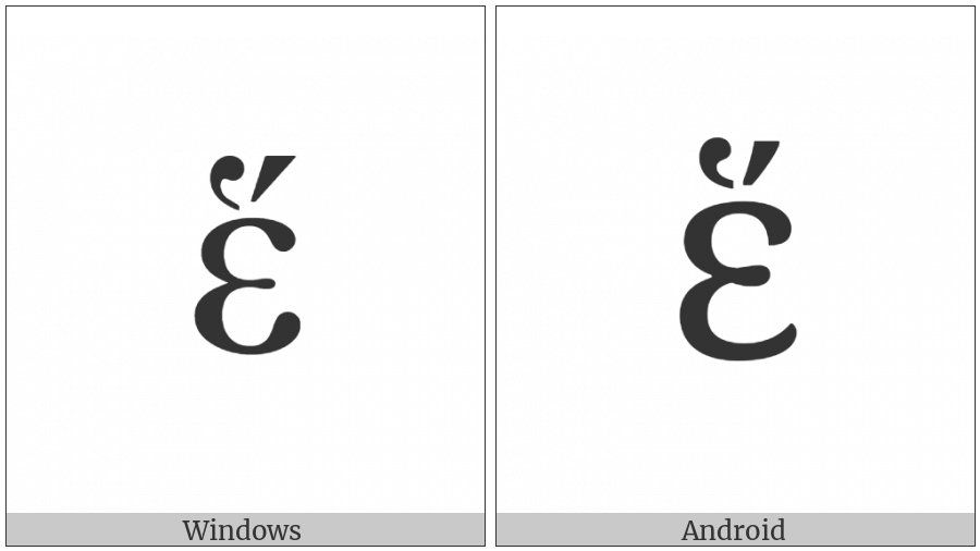 Greek Small Letter Epsilon With Dasia And Oxia on various operating systems