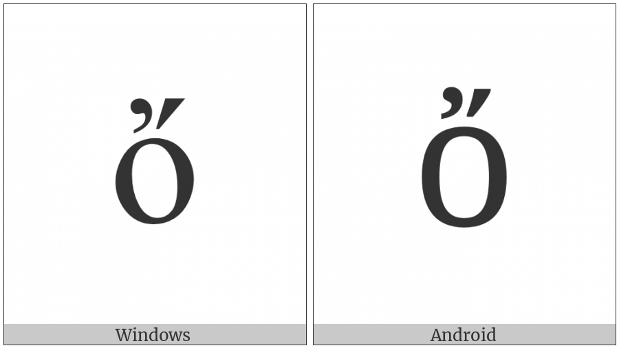 Greek Small Letter Omicron With Psili And Oxia on various operating systems