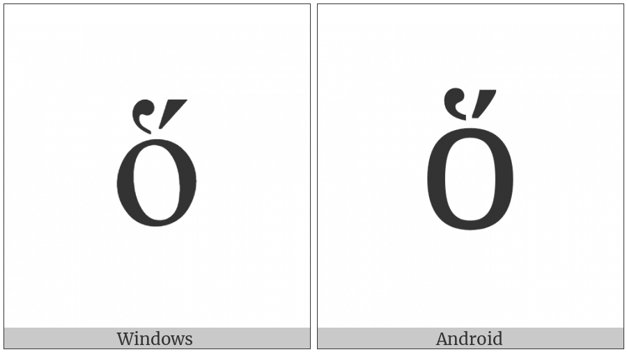 Greek Small Letter Omicron With Dasia And Oxia on various operating systems