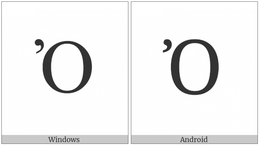 Greek Capital Letter Omicron With Psili on various operating systems