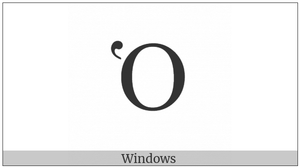 Greek Capital Letter Omicron With Dasia on various operating systems