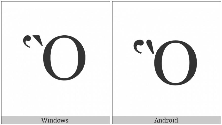 Greek Capital Letter Omicron With Dasia And Varia on various operating systems