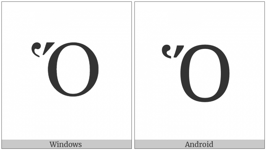 Greek Capital Letter Omicron With Dasia And Oxia on various operating systems