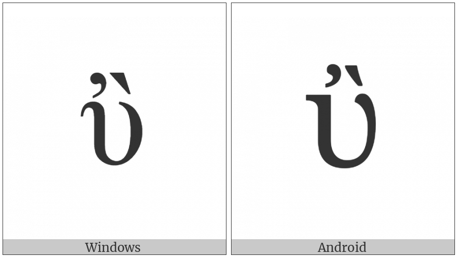 Greek Small Letter Upsilon With Psili And Varia on various operating systems