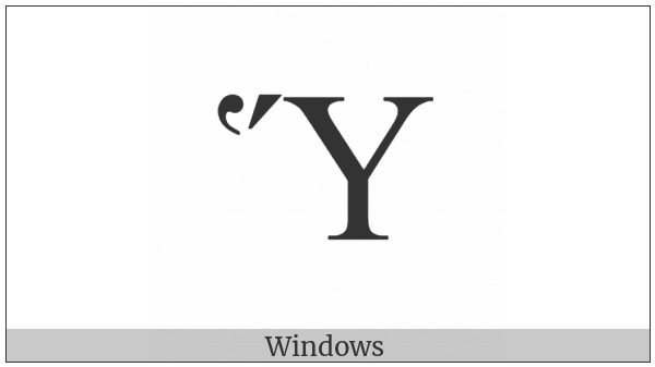 Greek Capital Letter Upsilon With Dasia And Oxia on various operating systems