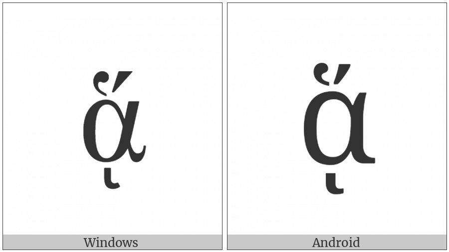 Greek Small Letter Alpha With Dasia And Oxia And Ypogegrammeni on various operating systems