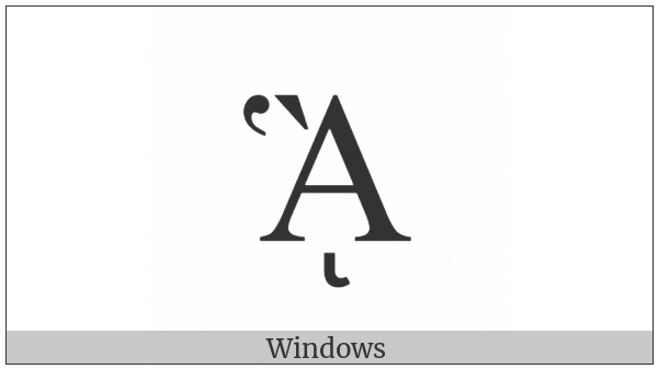 Greek Capital Letter Alpha With Dasia And Varia And Prosgegrammeni on various operating systems