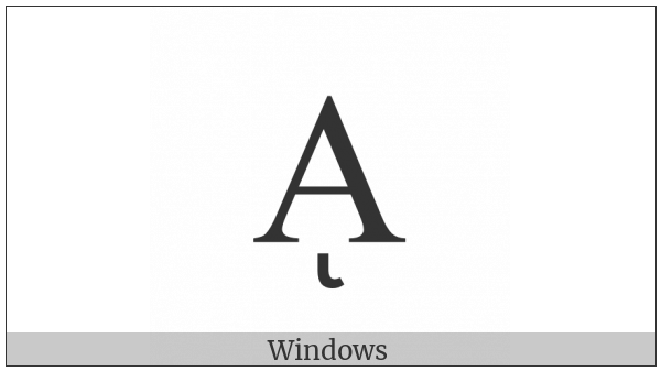 Greek Capital Letter Alpha With Prosgegrammeni on various operating systems