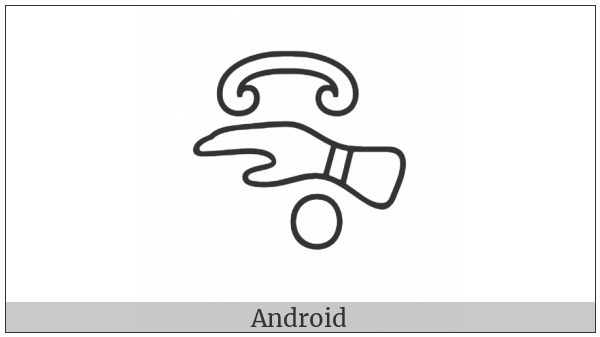 Anatolian Hieroglyph A046B on various operating systems