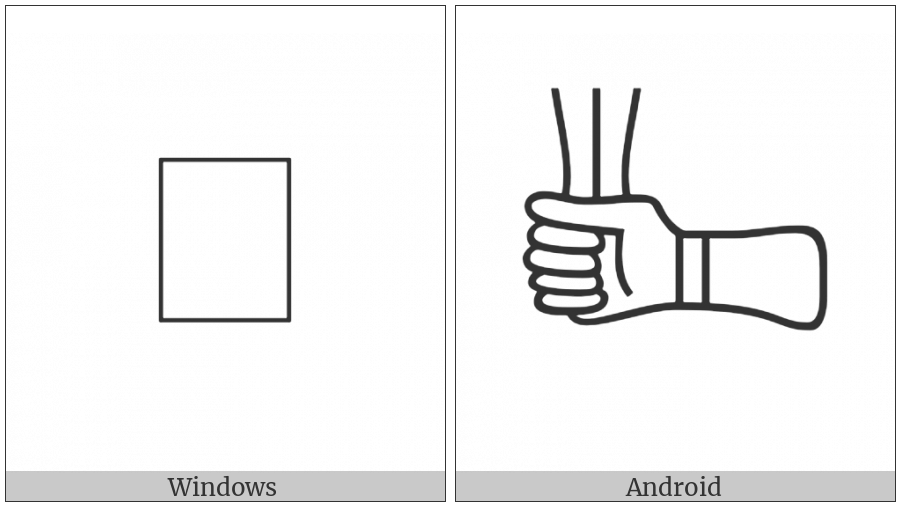 Anatolian Hieroglyph A050 on various operating systems