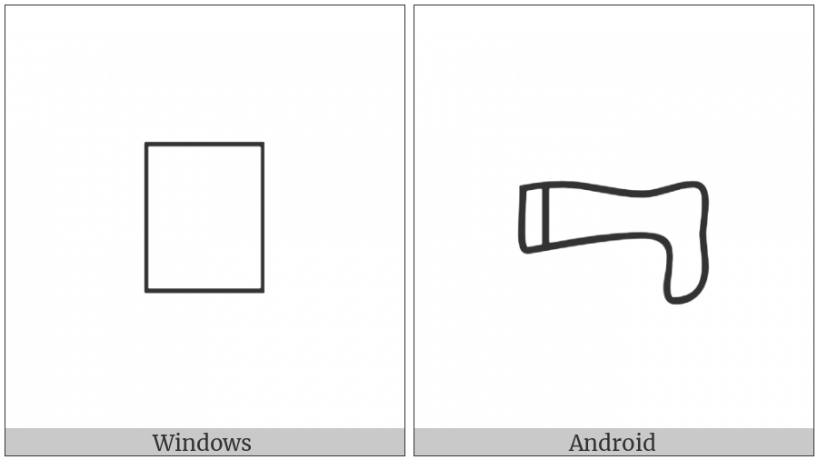 Anatolian Hieroglyph A084 on various operating systems