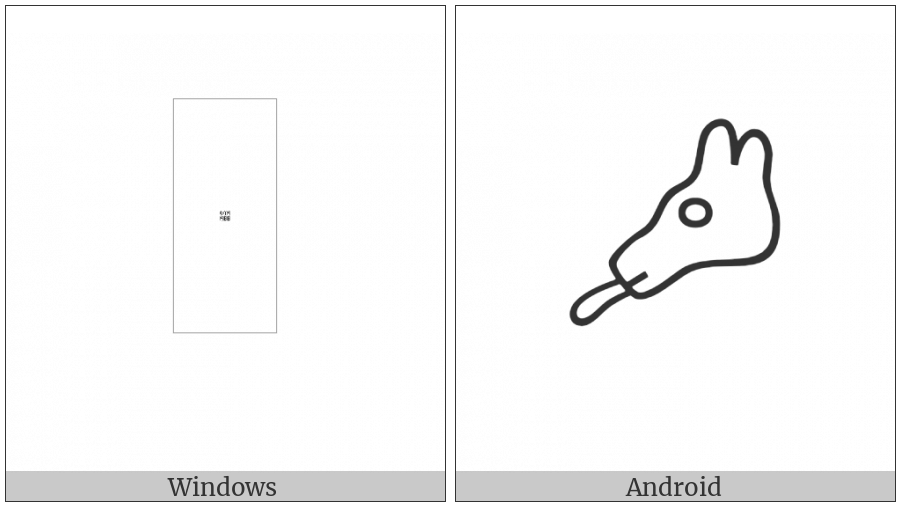 Anatolian Hieroglyph A112 on various operating systems