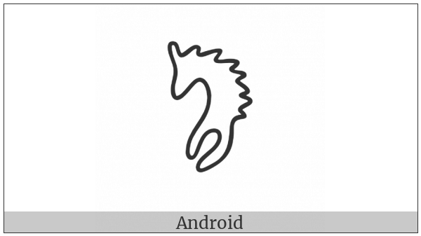 Anatolian Hieroglyph A145 on various operating systems