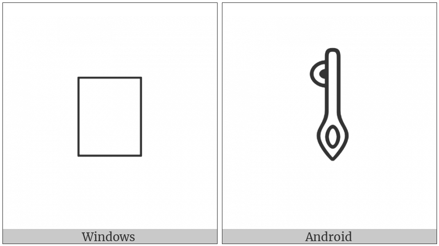 Anatolian Hieroglyph A173 on various operating systems